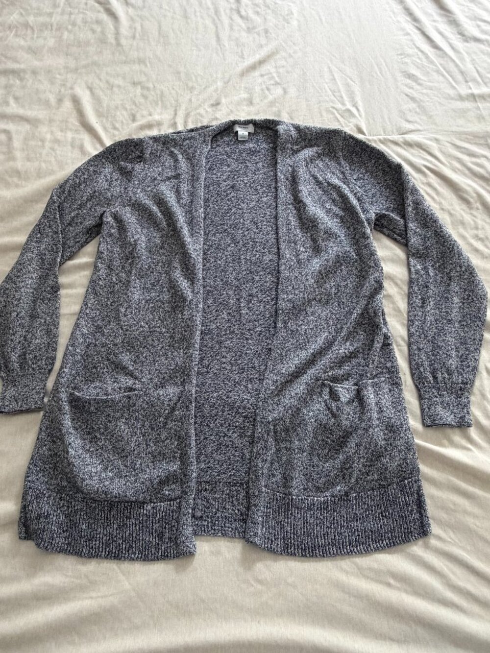 Old Navy Gray Cardigan Sweater Lightweight Open Front Medium